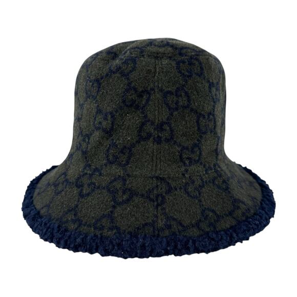Gucci Monogram Green Wool Bucket Hat main image 13